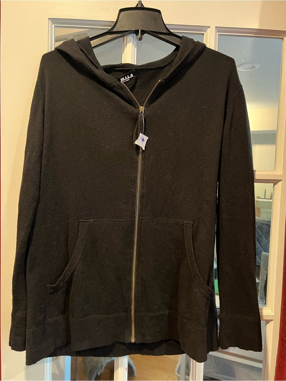 Millau Black Hooded Zip-Up Utility Jacket